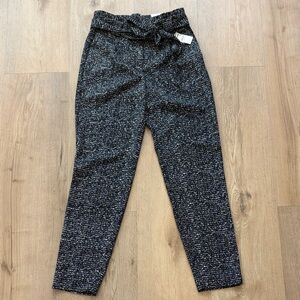 Express Black and White Ankle Pants